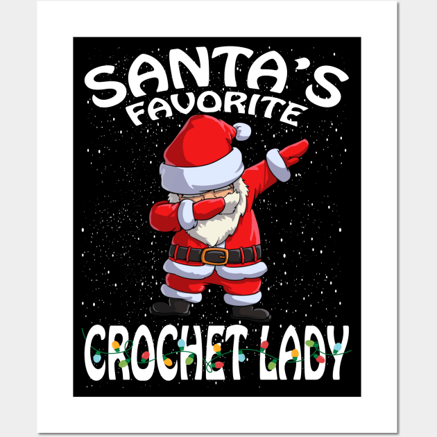 Santas Favorite Crochet Lady Christmas Wall Art by intelus